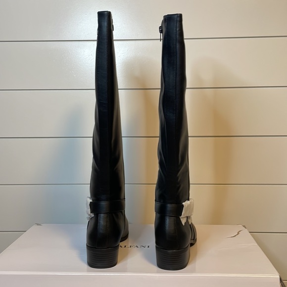 ALFANI - Womens Black Kallumm Round Toe Block Heel Riding Boot - 10M - Picture 4 of 6